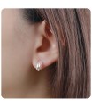 Stud Earring Semicircle STS-441